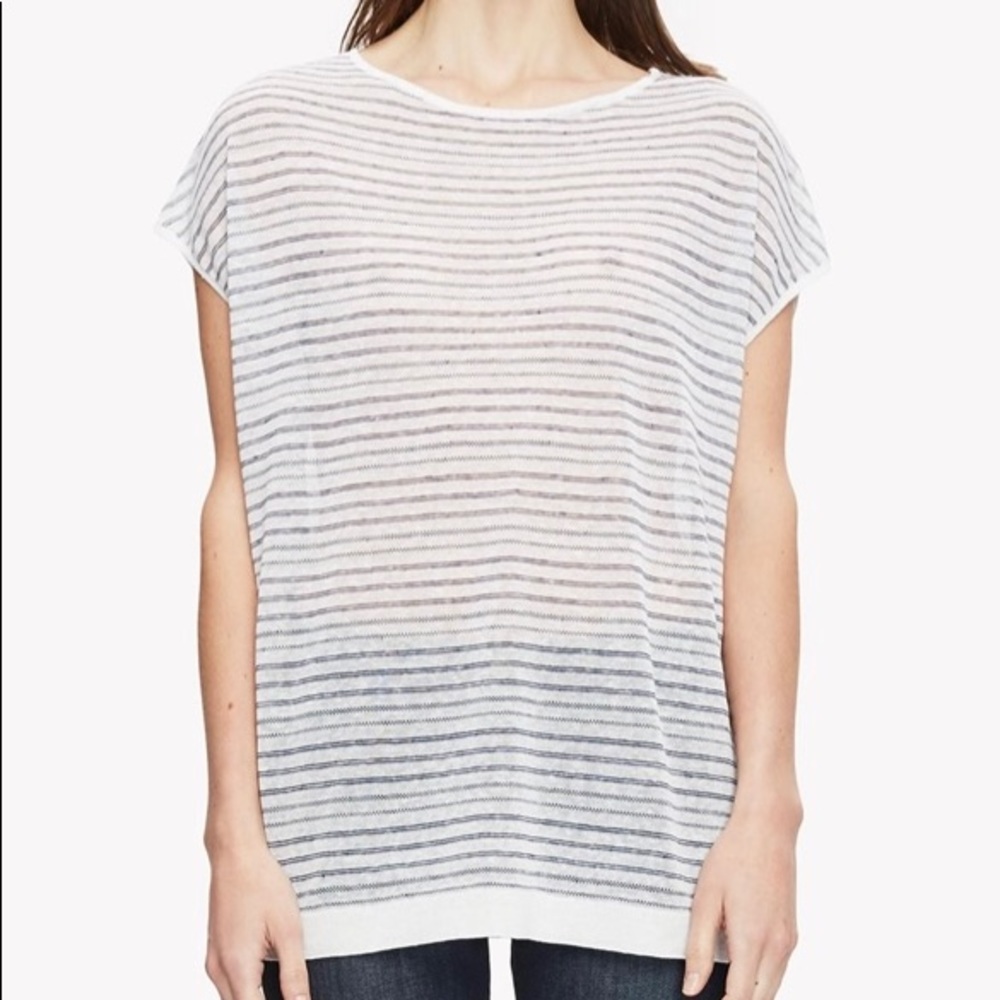 Theory Varinka/ Echo linen knit top. Size P but runs Large